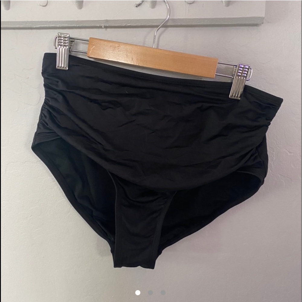 black high waist bikini bottoms